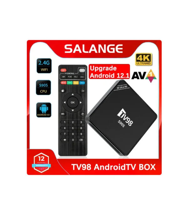 Android TV Box TV98 S905 HDR Set Top OS WiFi