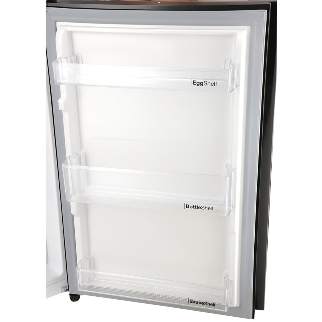 Dawlance 9173 WB Chrome Double Door Refrigerator Hairline Black
