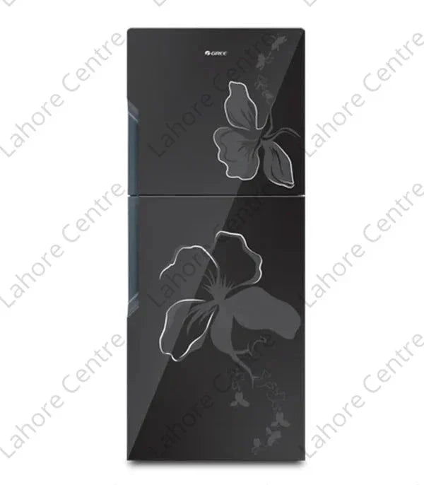Gree E8890-CB1 Refrigerator Flower Black 16CFT