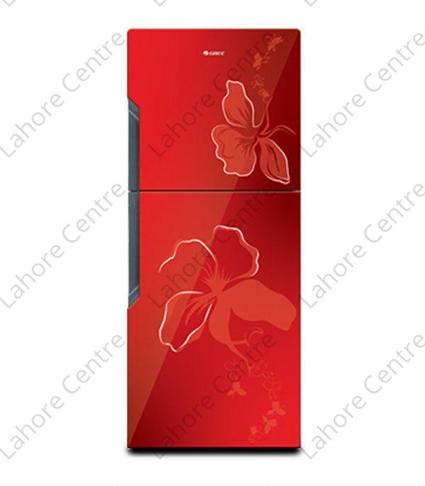 Gree E8890-CR1 Refrigerator Flower Red 16CFT