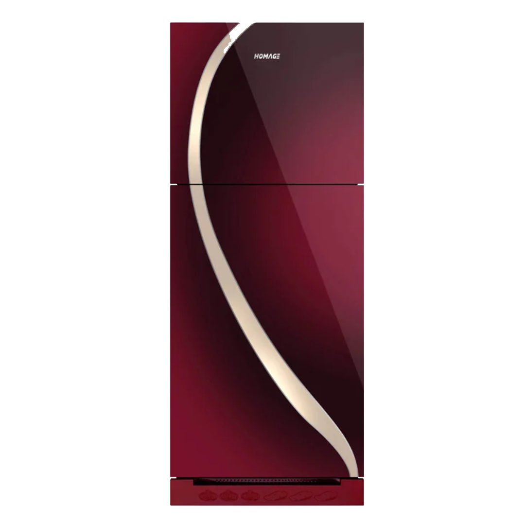 Homage HR-47442GD Double Door Refrigerator Maroon