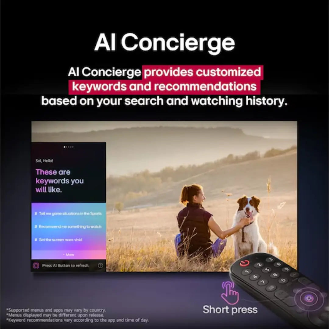 LG UA84 UHD 4k 43″ AI Smart TV