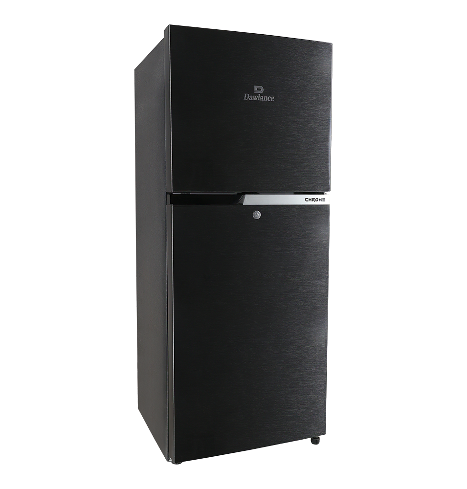 Dawlance 9140WB Chrome Refrigerator Hairline Black